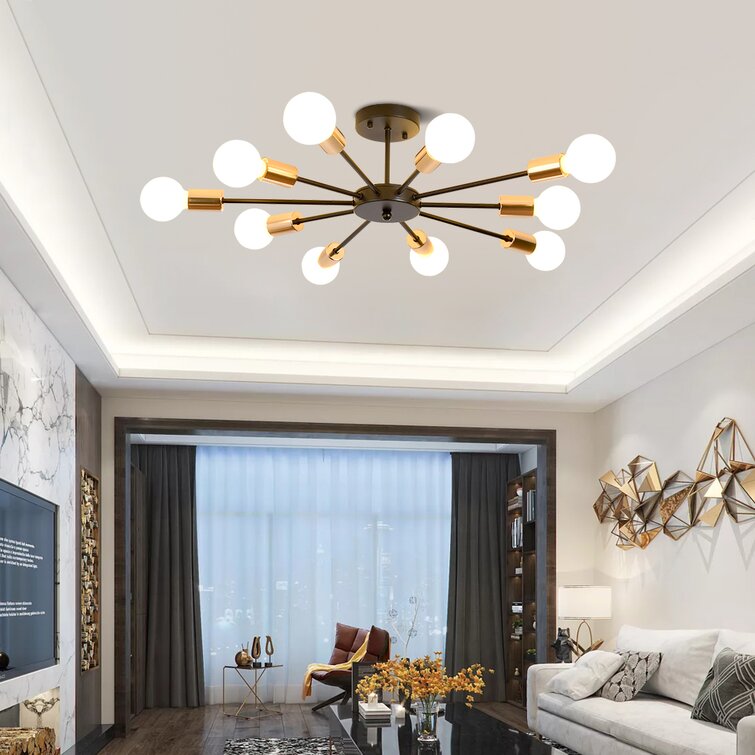 Flush mount living sales room ceiling light